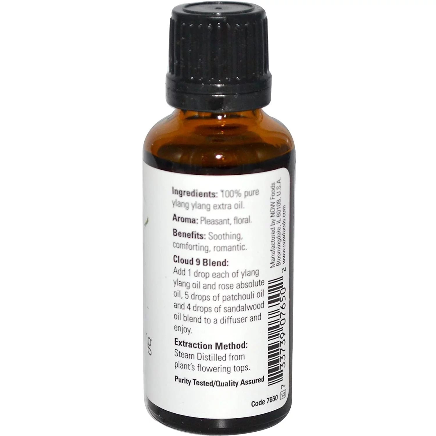 NOW Foods Essential Oils Ylang Ylang Extra - 1 fl oz Pack of 4