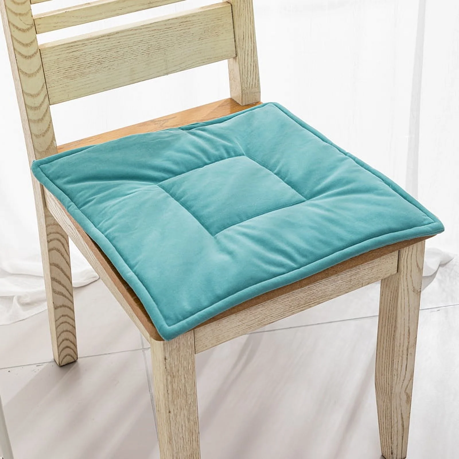 NAMZI Seat Cushion Garden Patio Home Kitchen Office Thicken Comfy Seat Cushion, Light Blue 16