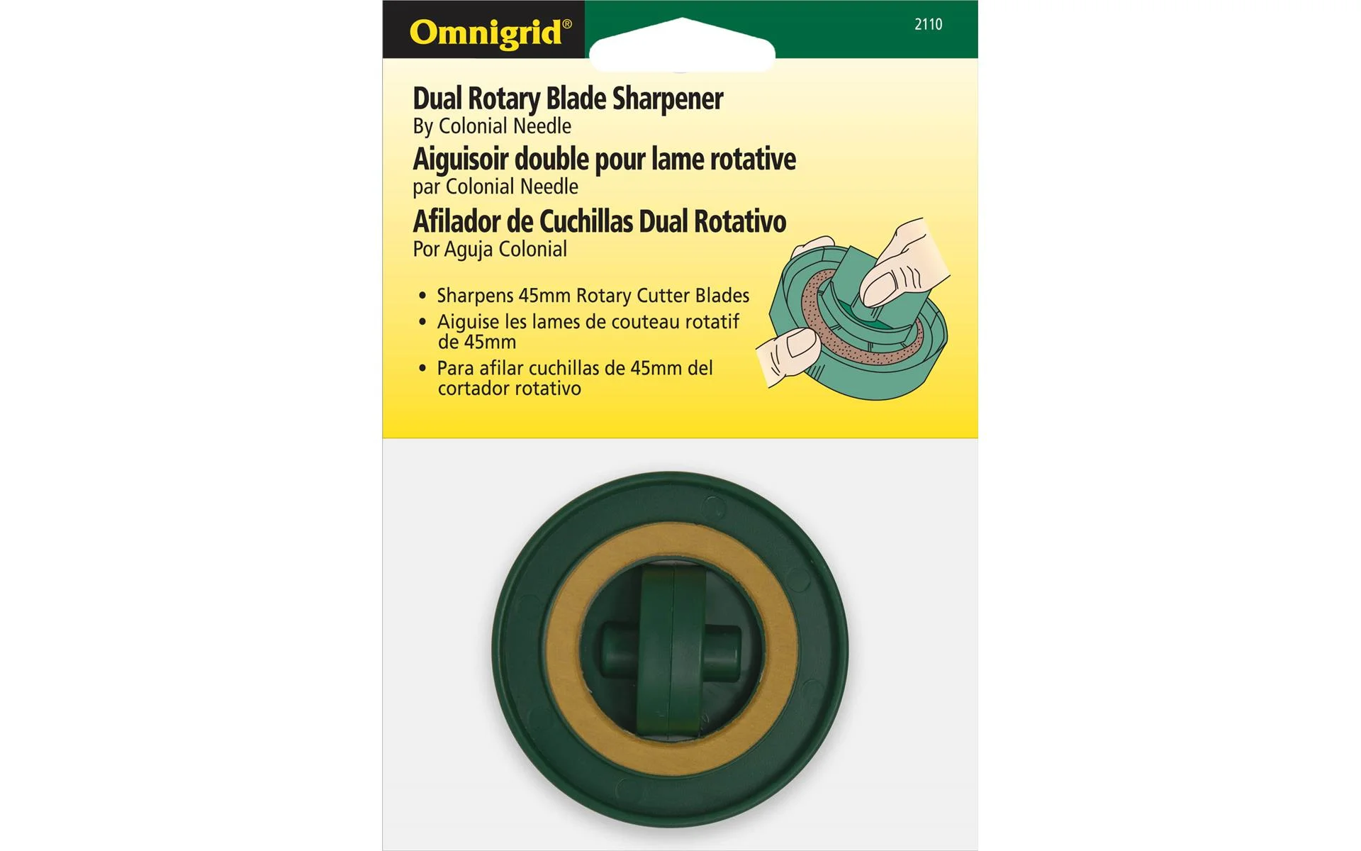 Omnigrid Dual Rotary 45mm Blade Sharpener