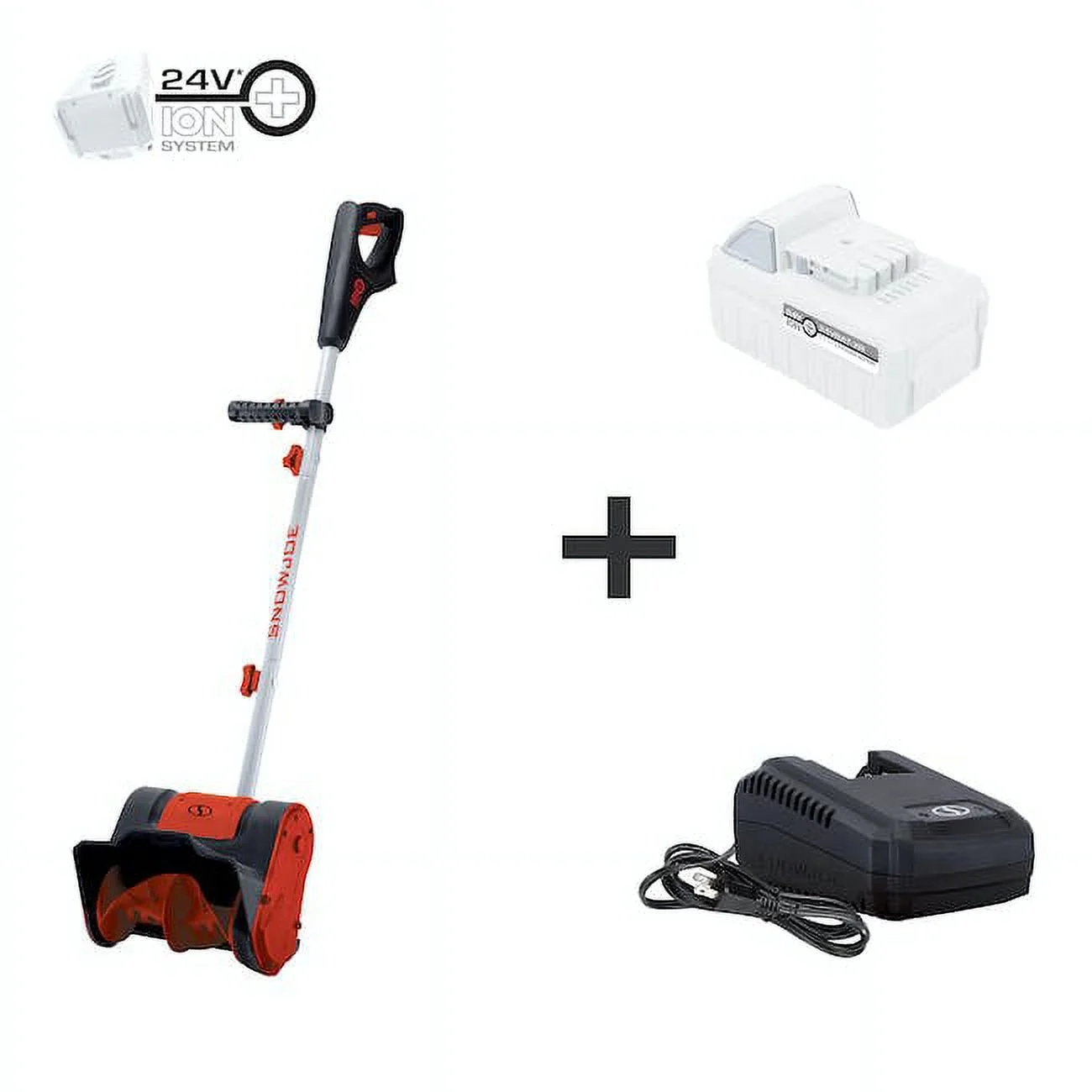Restored Premium Snow Joe 24V-SS10-RM 24V iON+ Cordless Snow Shovel Kit 10