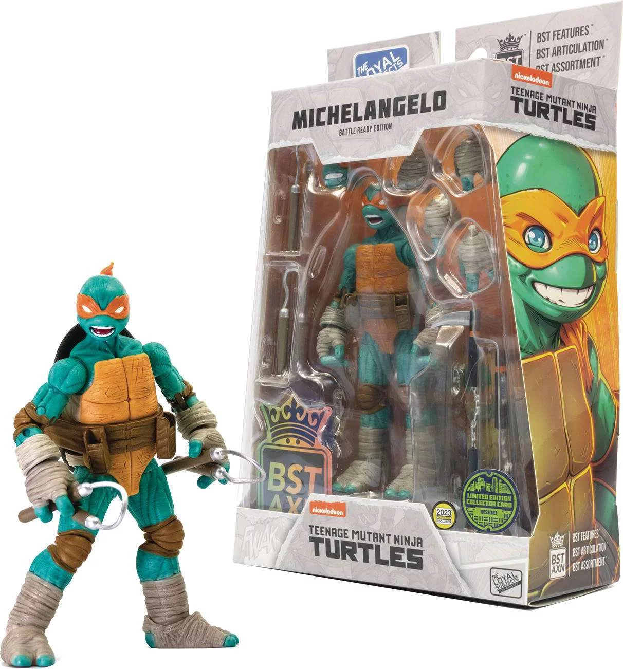 Teenage Mutant Ninja Turtles TMNT BST AXN IDW Michelangelo Action Figure (SDCC 2023)