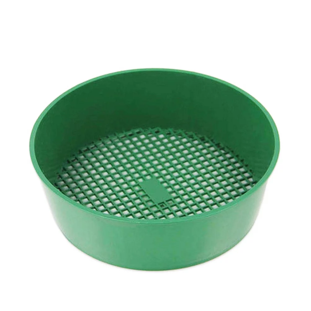 Goldmeet Garden Soil Sieve Handheld Soil Stone Mesh Plastic Garden Sieve Gardening Tool