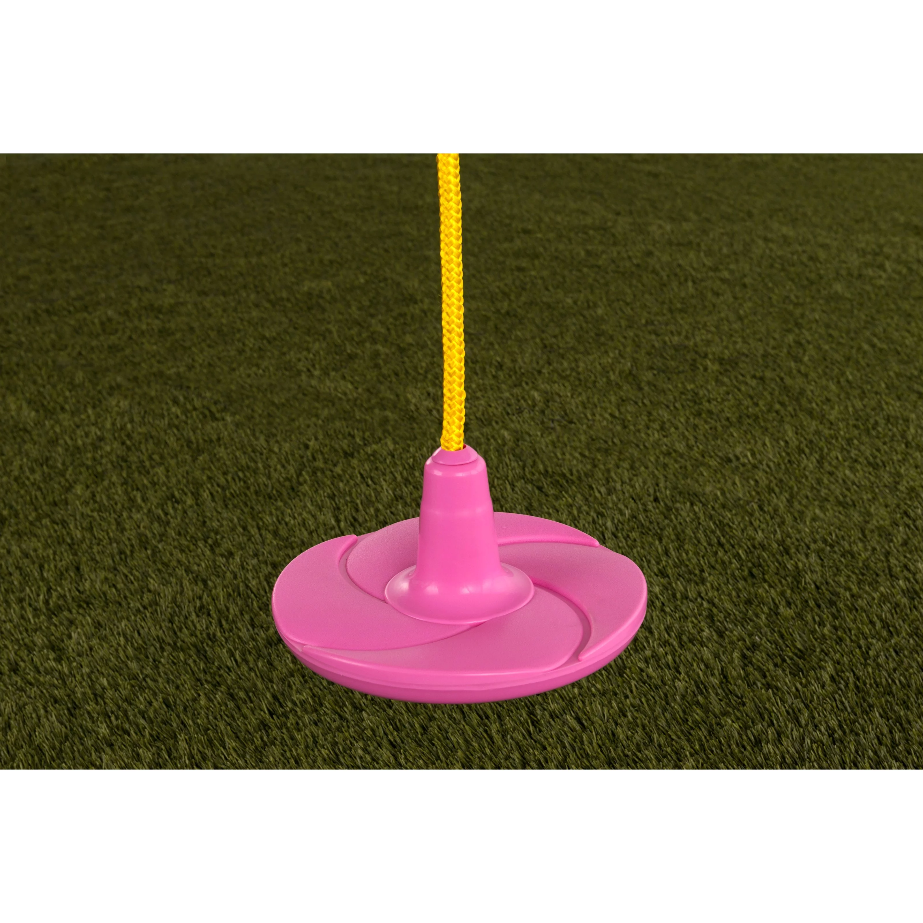 Creative Cedar Designs Disk Swing with Rope- Red