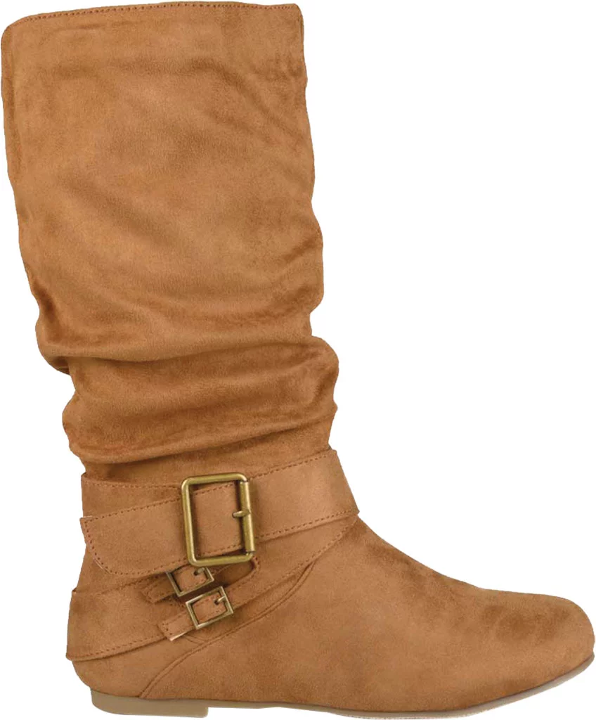 Women's Journee Collection Shelley-6 Mid Calf Slouch Boot Chestnut Faux Suede 9 M
