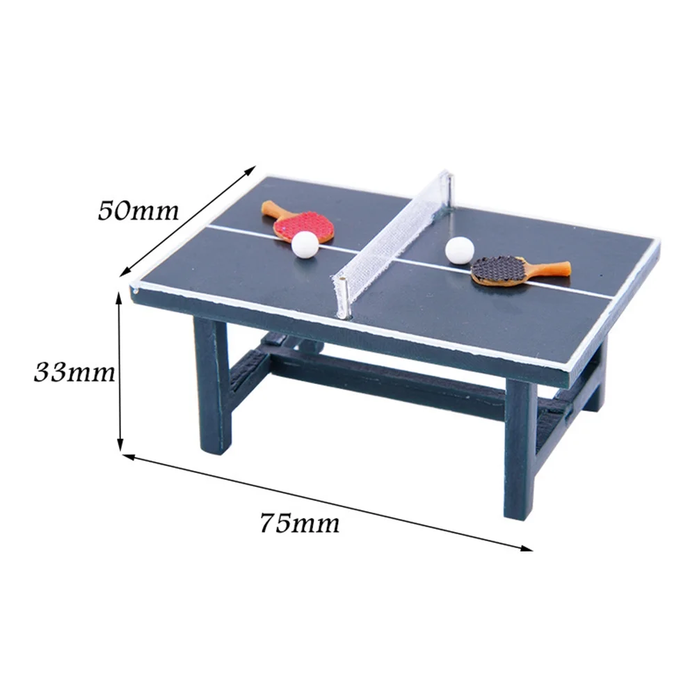 NUOLUX 1 Set of Mini Table Miniature Table Tennis Table Toys Miniature Sports Equipment