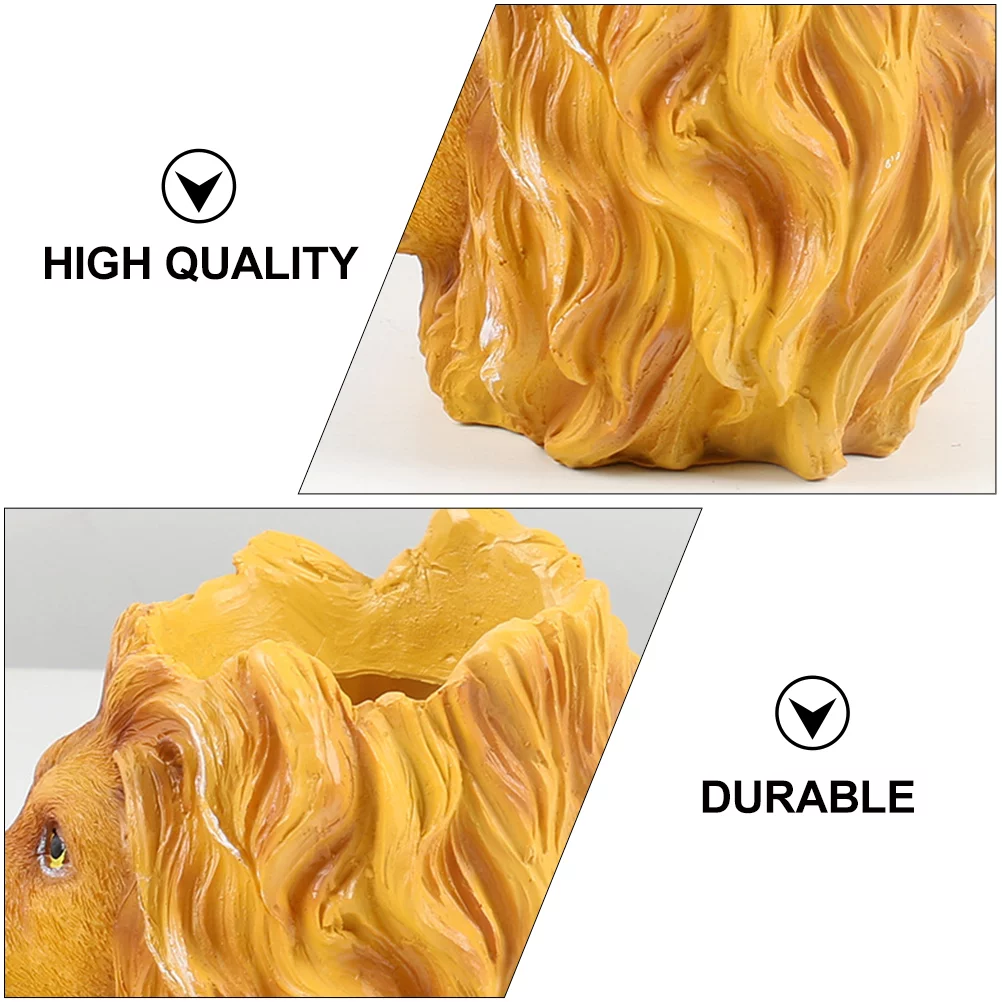 Gongxipen Lion Resin Plant Pot Creative Planter Flower Pot Pretty Succulent Planter
