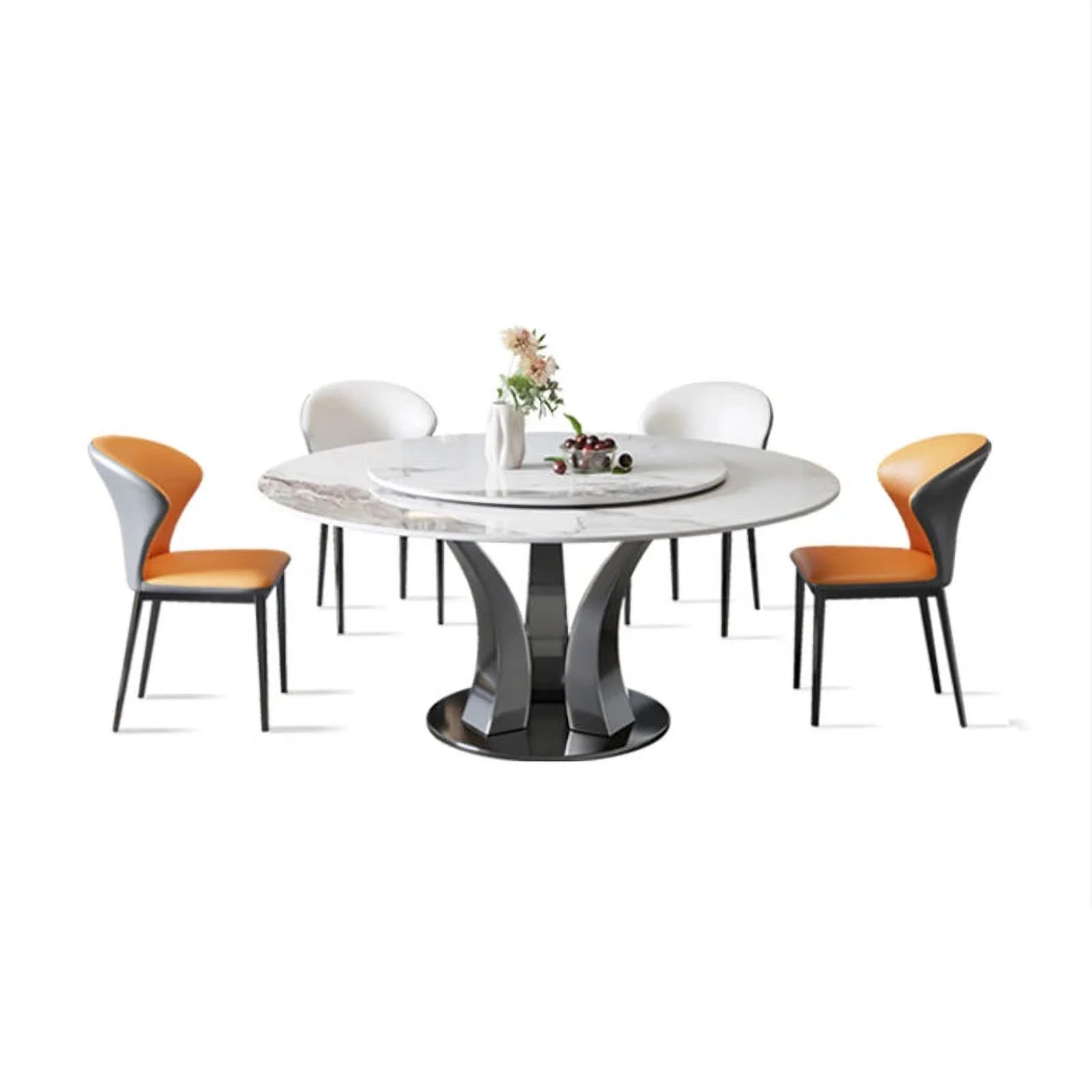 Luxury Dinner Round Table Salon Living Room Dinette Garden Small Dining Table Set Cute Modern Mesa Plegable Luxury Furniture