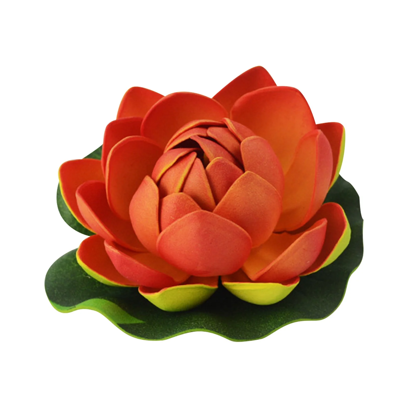 NLLSHGJ Artificial Flowers Water Lily, Canopy, Pond, Fish Pond, Floating Decoration Props, Living Room, Fish Tank Decoration, Pu Leaves, Flowers