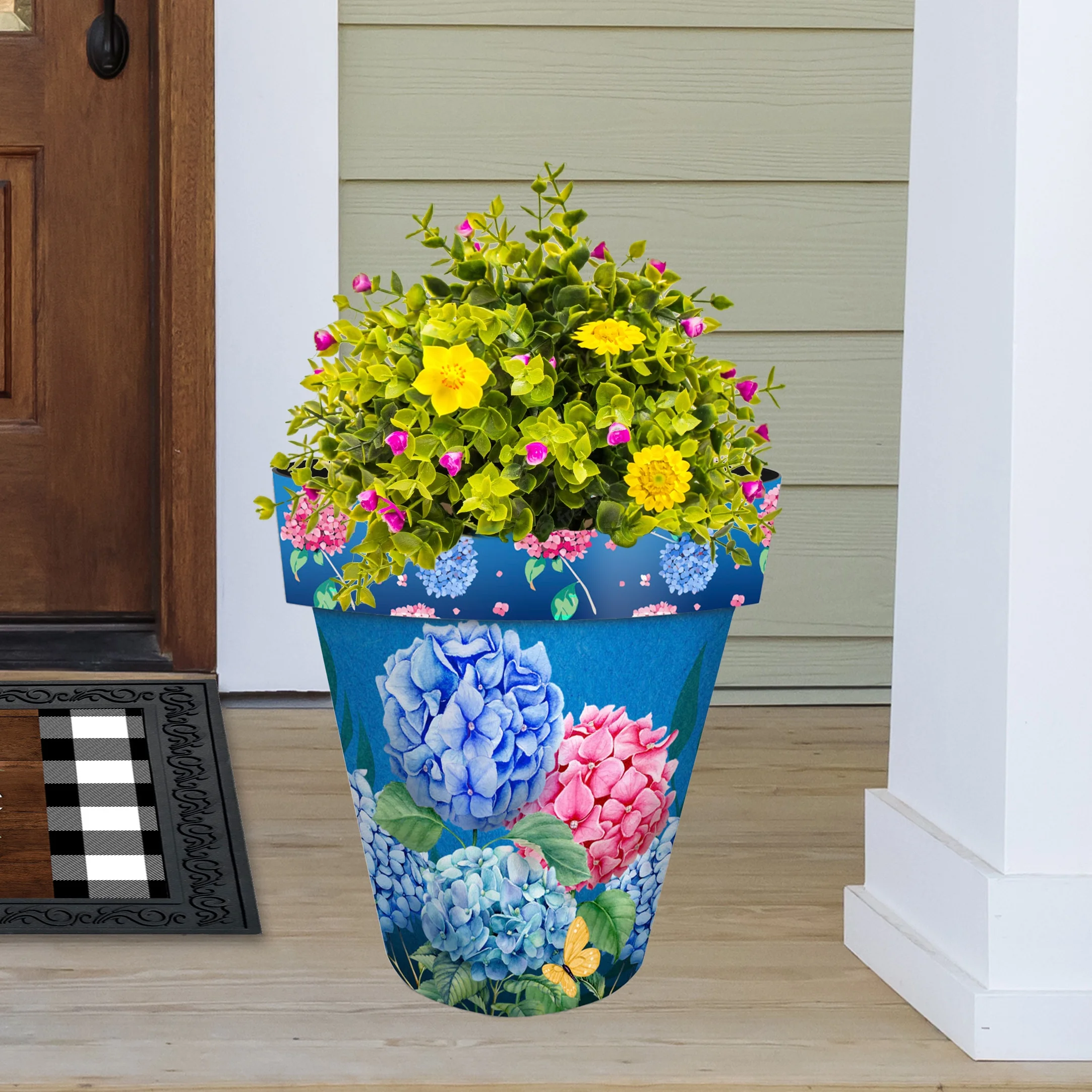 Colorful Hydrangeas Spring Planter 14