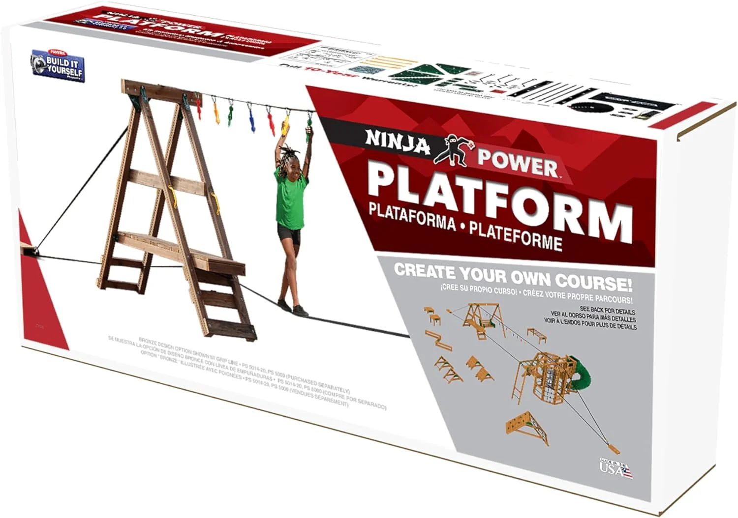 PlayStar Ninja Power Platform BIY Kit PS 5004 Wooden Play Set Kit