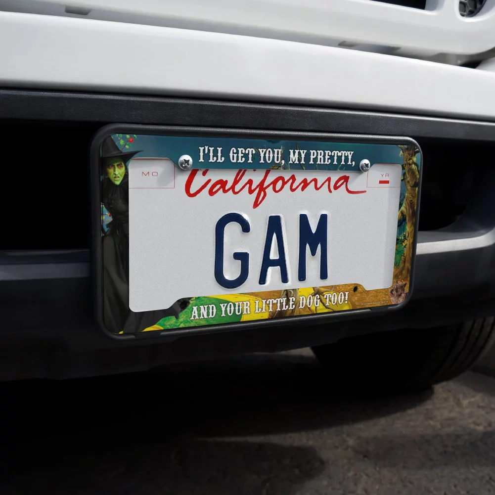 Wizard of Oz Wicked Witch Character License Plate Tag Frame