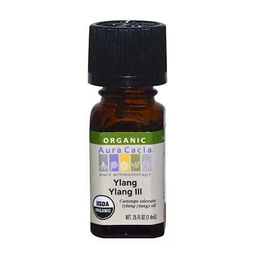 Aura Cacia Aromatherapy 100% Organic Essential Oil, Ylang Ylang - 0.25 Oz, 6 Pack
