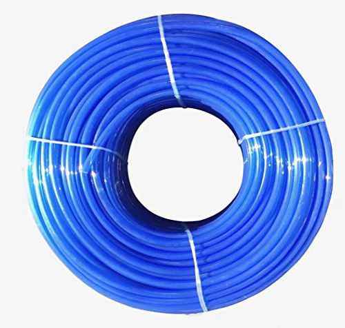 Maple Syrup Tree Tapping Tubing Line - 500 FEET - 5/16 inch Vacuum Line Hose - Can use with Drop Line Tubes Set-up - Semi Stiff Blue - 15 Year (500 Foot Length) MADE IN NORTH AMERICA