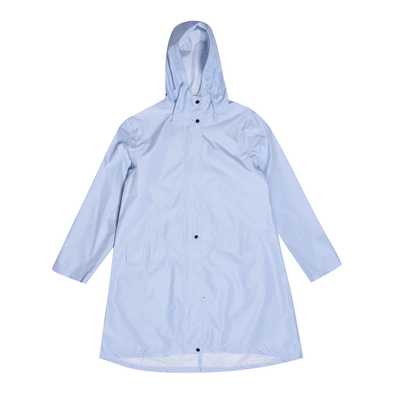 8QIDA Men's Suit Pants Black Unisex Adult Raincoat Fashion Hiking Full Length Trench Poncho Light Blue M