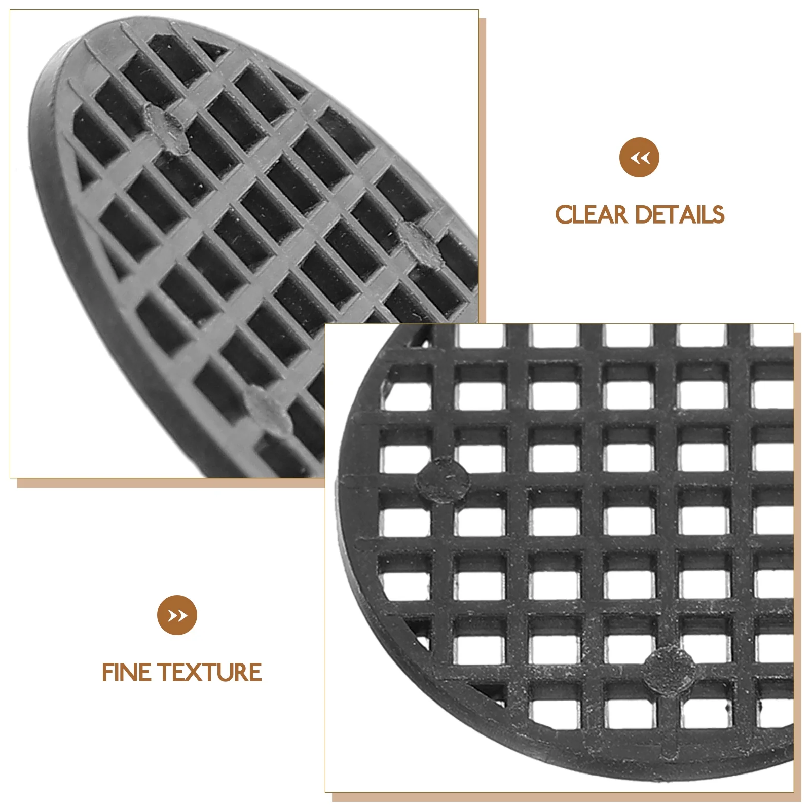 100 Pcs Flower Pot Leakproof Screen Gifts for Plant Lovers Flowerpot Accessories Planter Mesh Mat Cache Plants Plastic