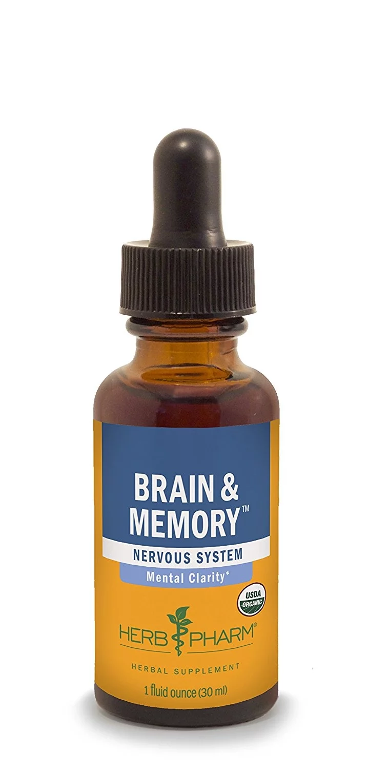 Herb Pharm Brain and Memory Herbal Formula with Ginkgo for Memory and Concentration- 1 Ounce