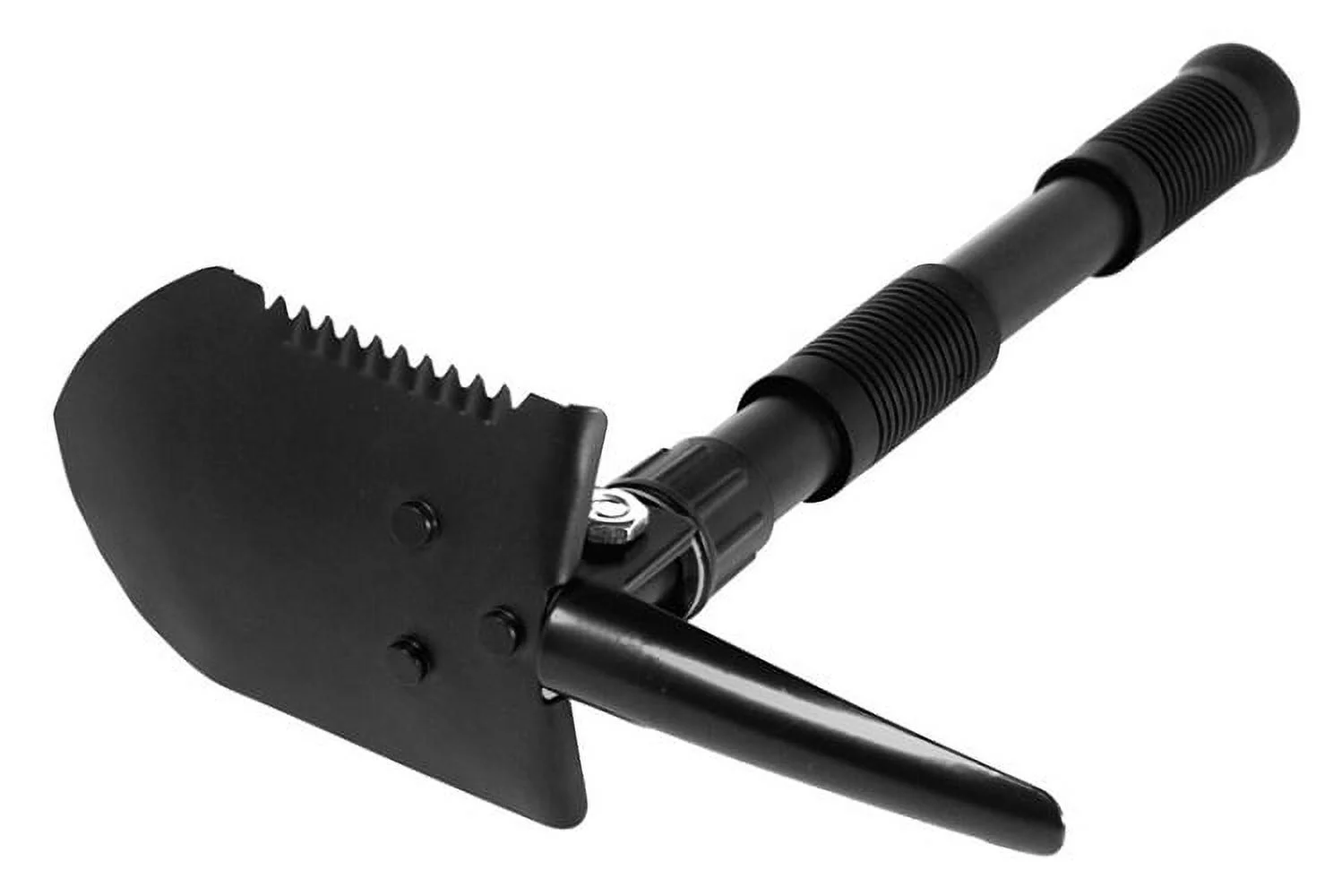 (2) 3-in-1 Mini Folding Shovel Pick Saw With Carrying Case