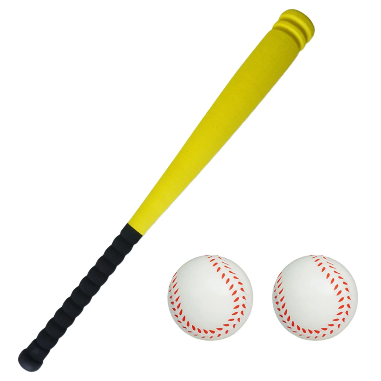 kesoto Baseball s Set for Kids Children Training Secure Batting Skills Toddlers Batting Game for Park Interaction Playground yellow 54cm