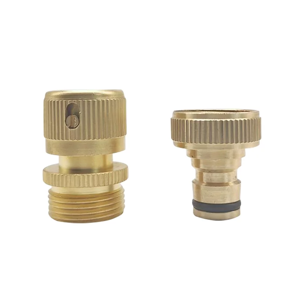 Garden Hose Quick Connect Solid Brass Quick Connector Garden Hose Fitting Water Water Pads for Kids Tripod Sprinklers for Yard outside Water Games tooth Hose Timer Programmable Water Timer *3PCS