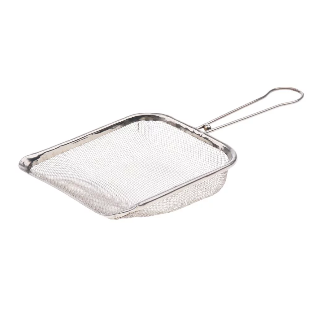 Reptile Sand Shovel Metal Steel Sieve Filter Residue s Turtle Stool Stainless Cleaning Tools