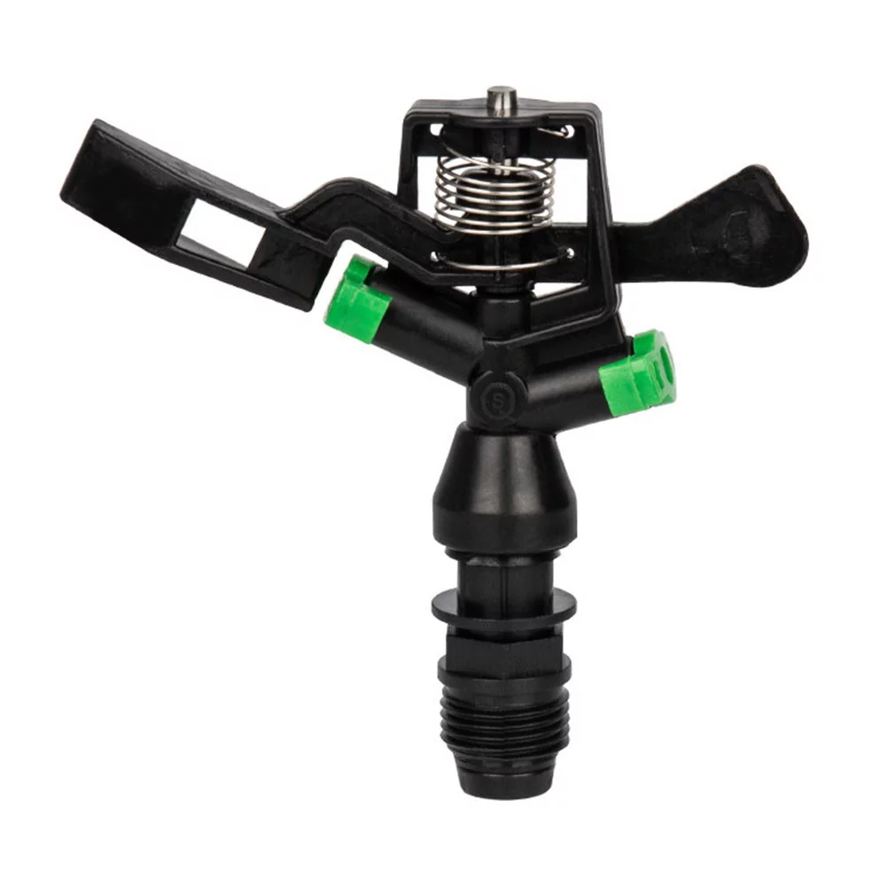 4x 1/2 Inch Plastic Impact Sprinkler 360° Rotation Head & Nozzle Lawn Irrigation