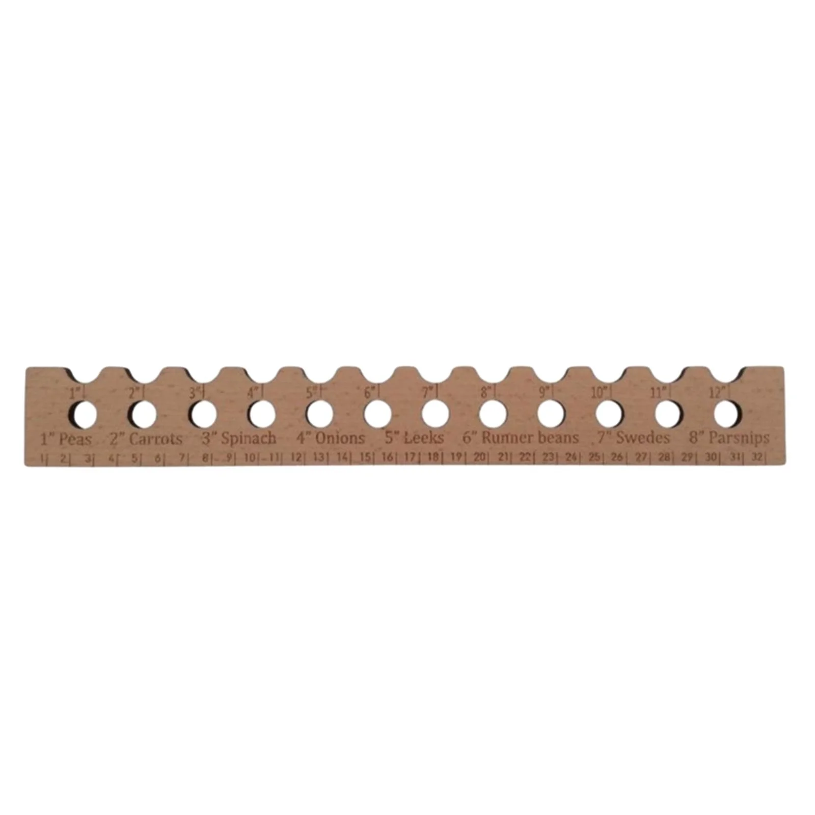 Colaxi Planting Ruler Seeding Space Tool Garden Ruler with Holes Seed Spacer Wooden Plant Seed Spacing for Vegetables Garden,Durable