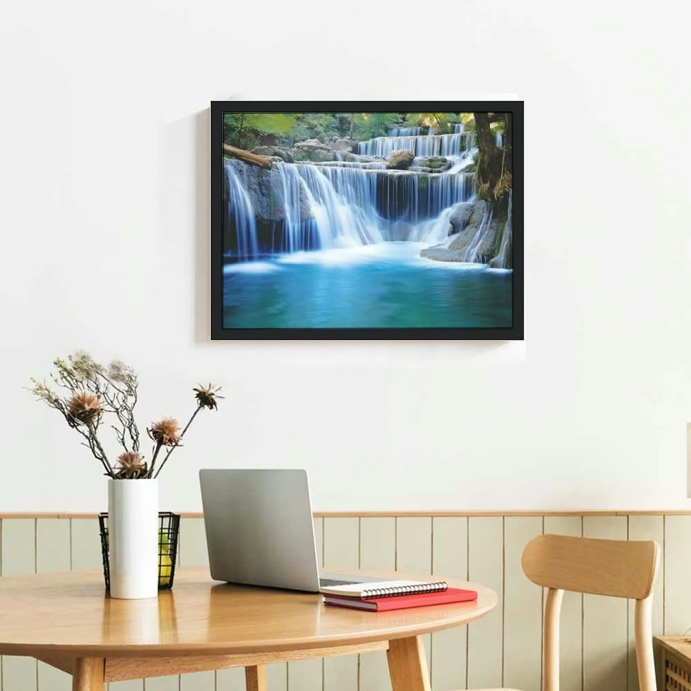 ONETECH Forest Waterfall Water Canvas Wall Art Modern Prints Artwork Posters Wall Painting Home Decor 16\x12\