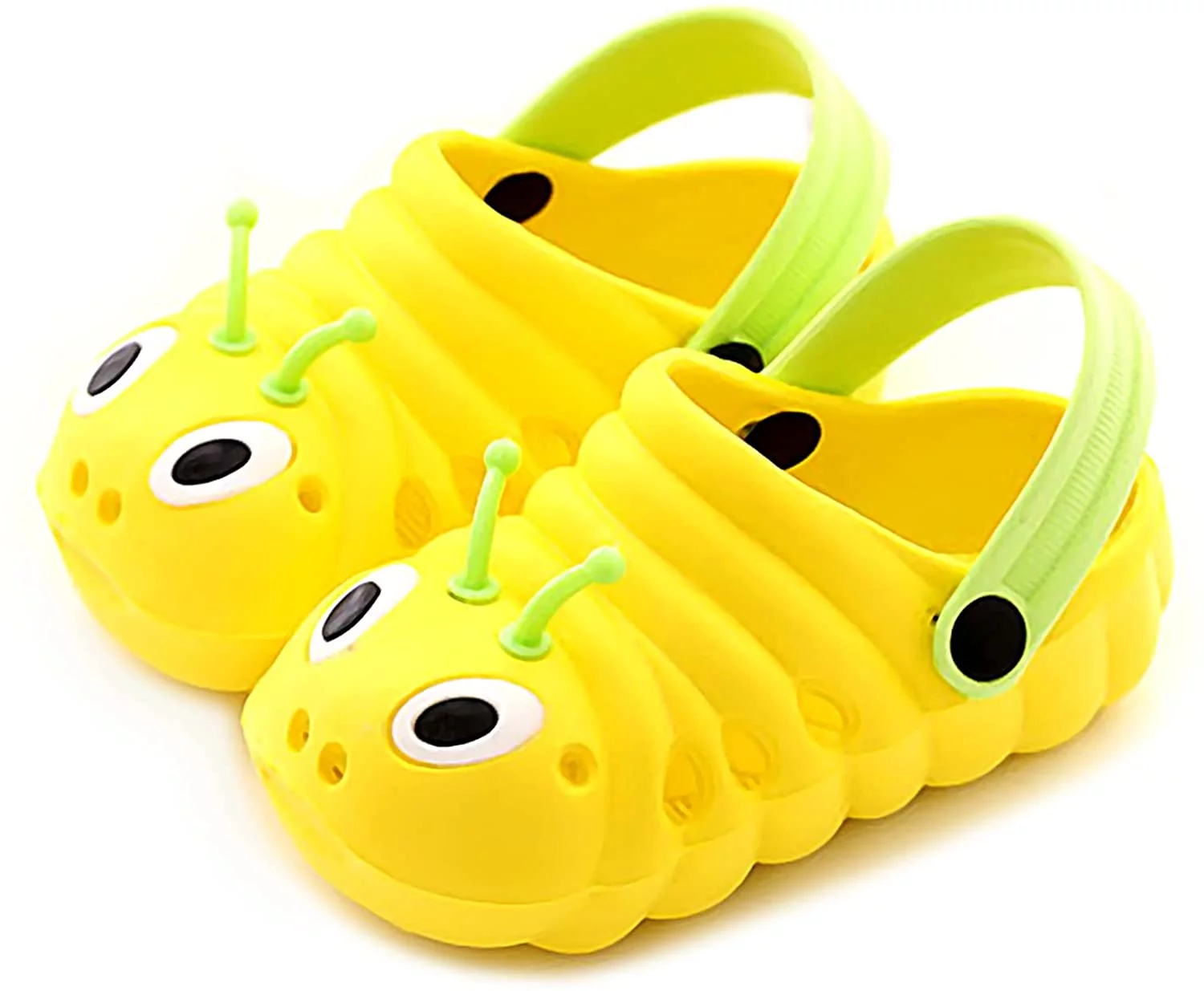 Baby Clogs Funny Garden Shoes Non-Slip Plastic Kids Sandals Closed Toe Slippers Cute Infant Toddler Beach Shower Shoes for Boys and Girls 0-5 Years
