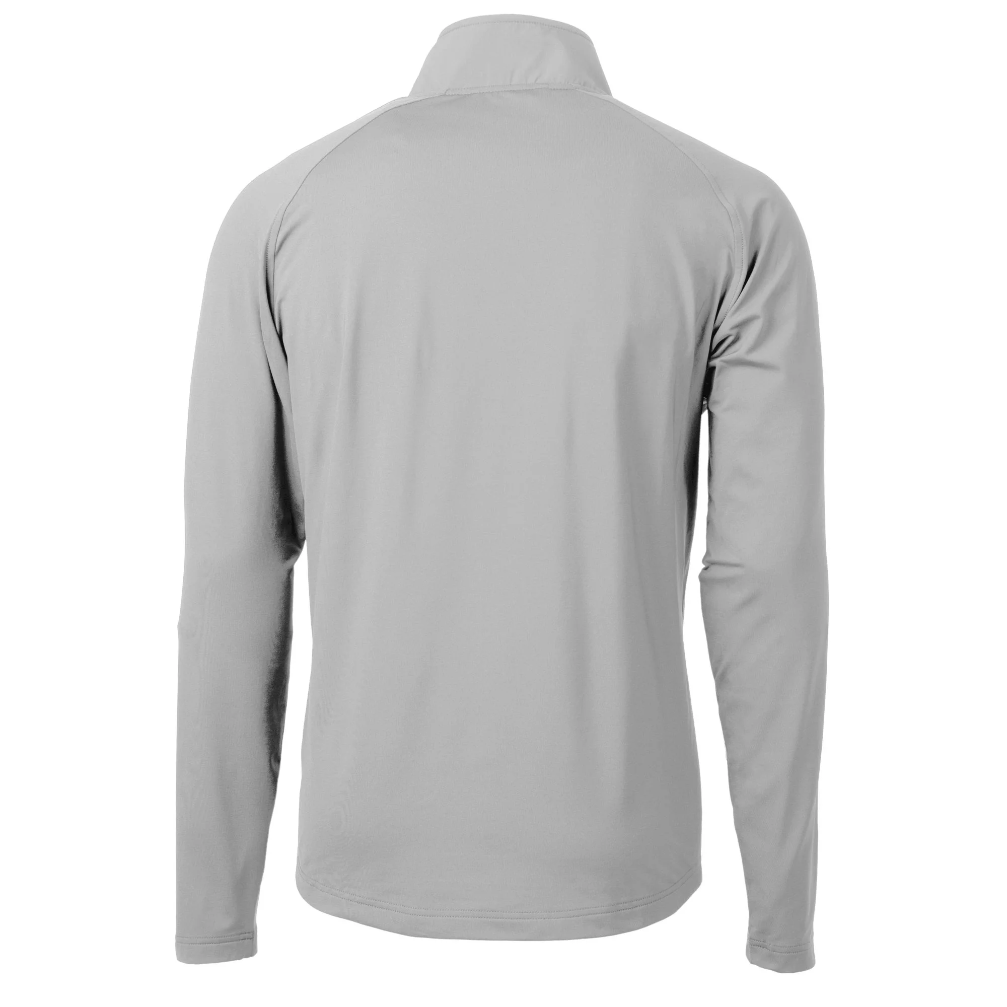 Men's Cutter & Buck  Gray Clemson Tigers Alumni Logo Adapt Eco Knit Hybrid Recycled Quarter-Zip Pullover Top