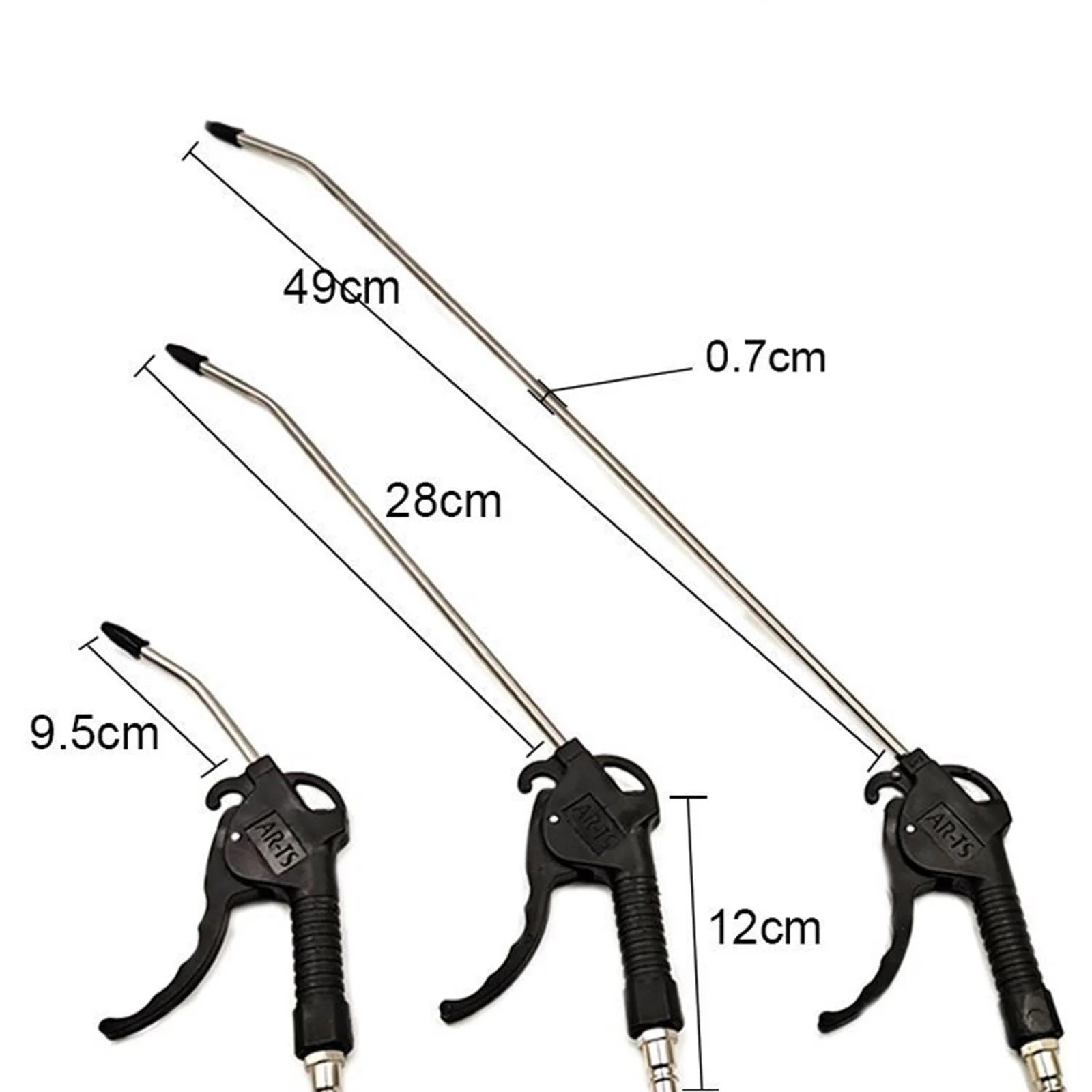 Tnarru 3 Pieces Pressure Air Blower Durable Dust Blowing Tool Handheld Dust Blowers