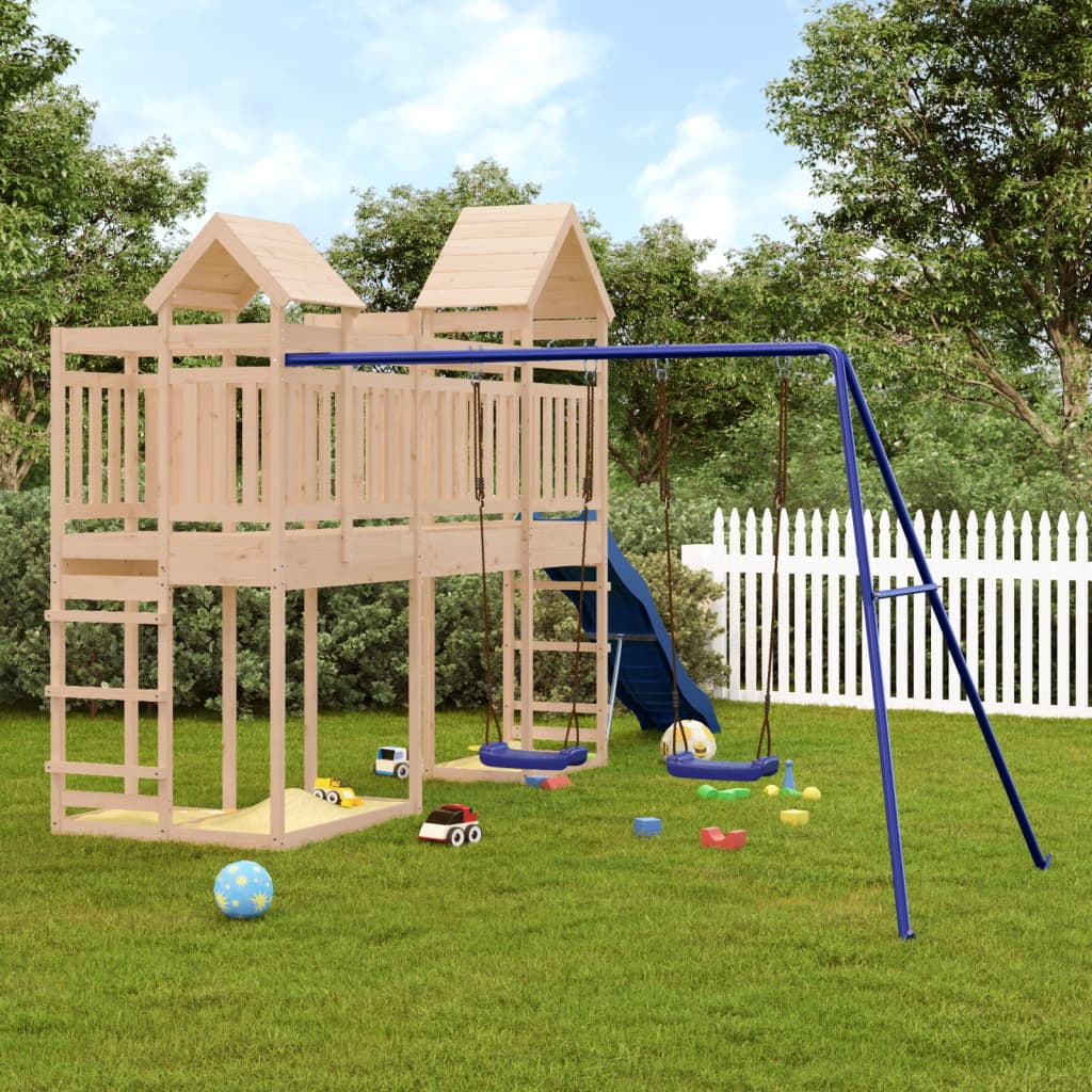 Walmeck Playset Solid Wood Pine