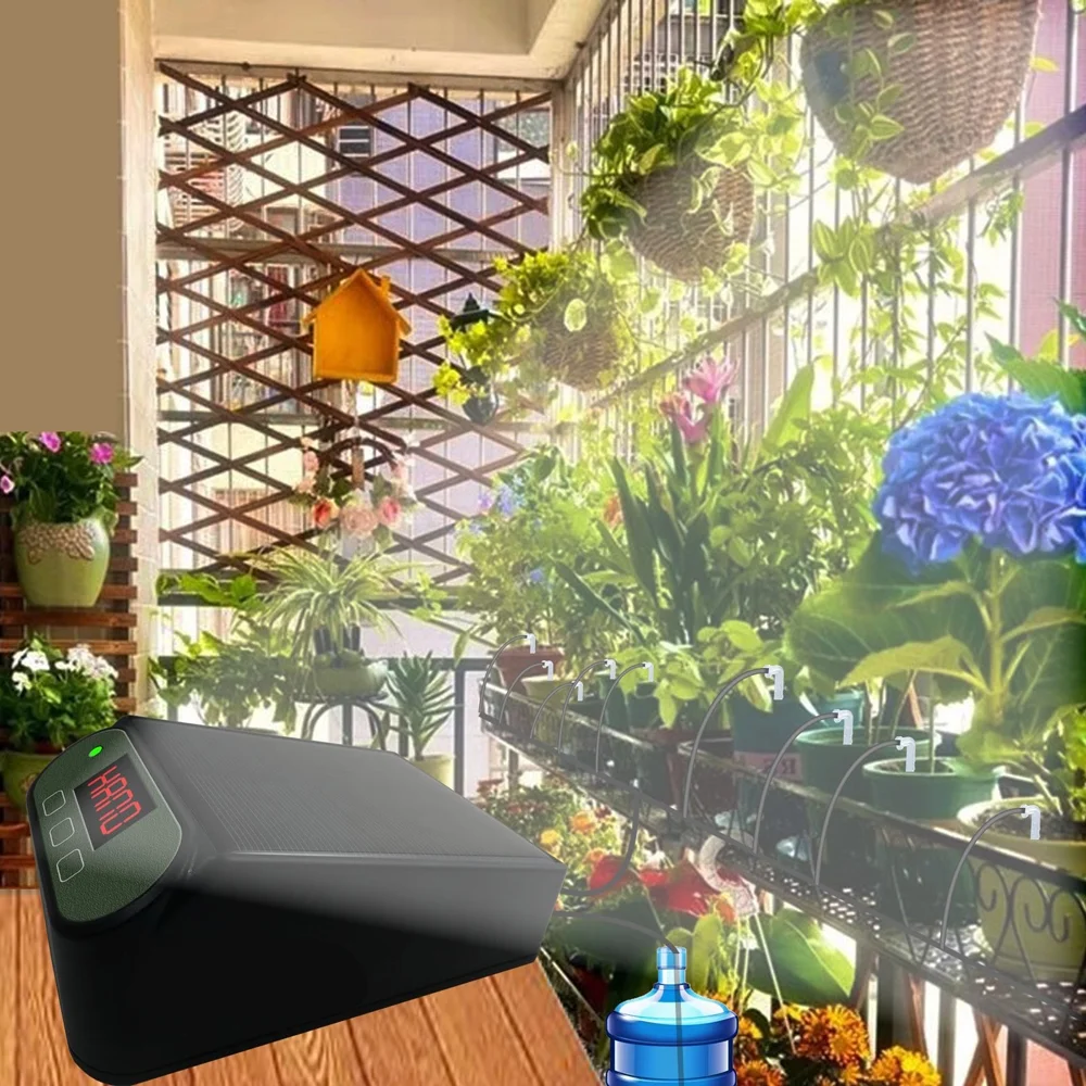 moobody Irrigation Controller,Screen Device Auto Water Timer Solarpowered Water Plant Lcd Dsfen Auto Huiop Eryue