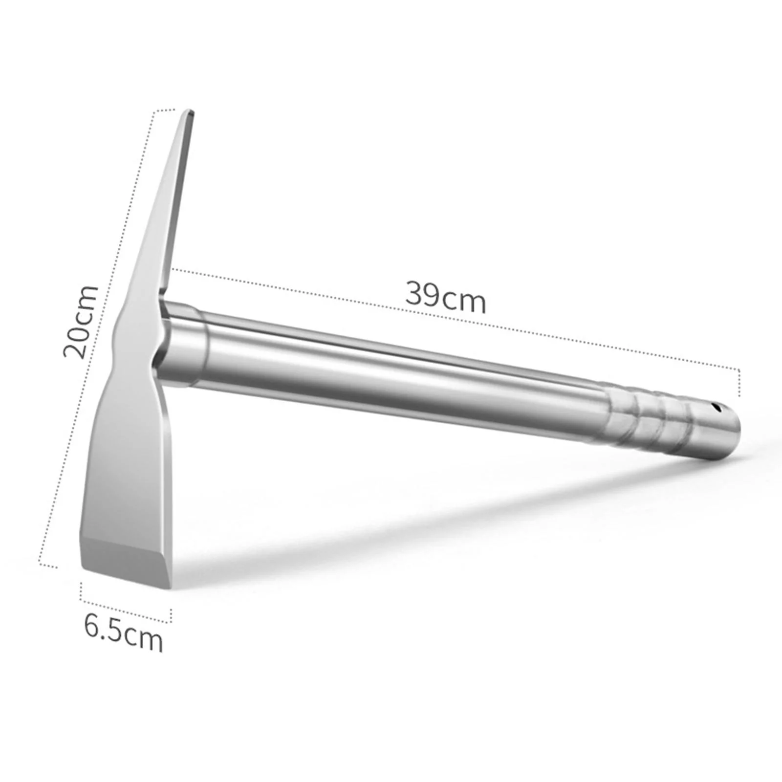 Gardening Hoe Stainless Steel Wear Resistant Gadget Sharp Practical Smooth Handheld Tool Compact for Garden Agriculture Camping Lawn Weeding C