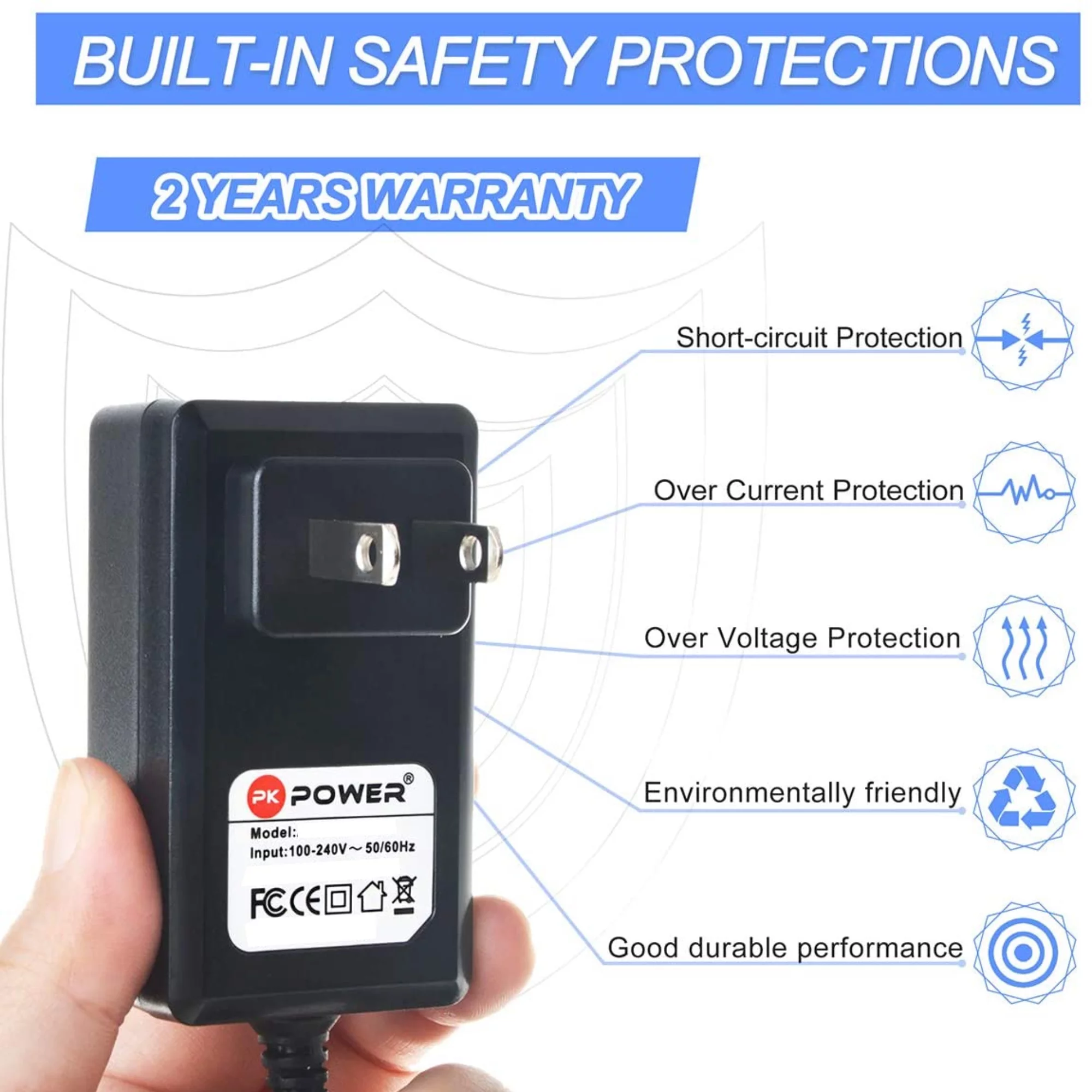 PK Power Power Supply Adapter for Yamaha Portatone PSR-195 PSR-32 PSR-31 PSR-6