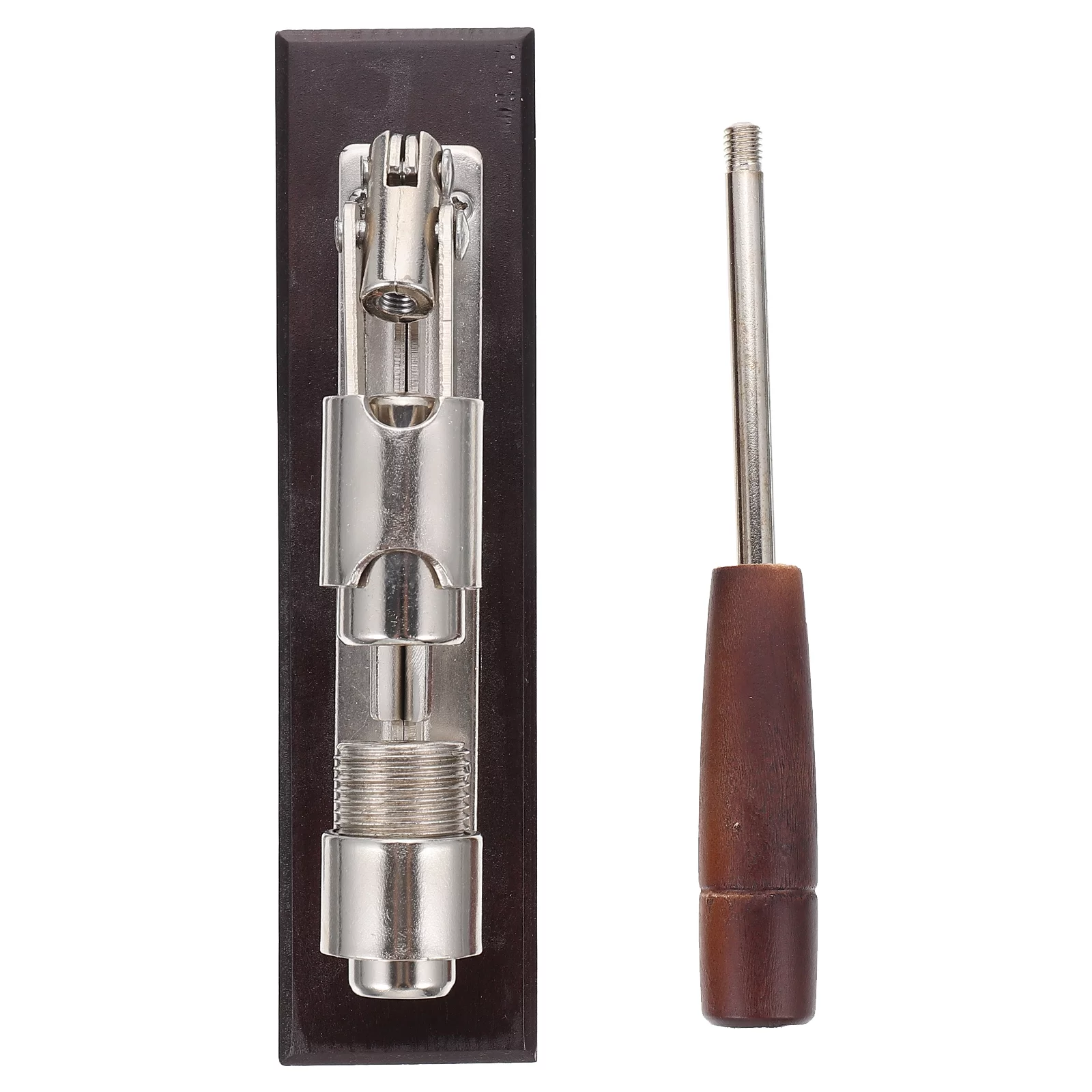 Qumonin Nutcracker Nut Tong Walnut Opener with Wooden Base for Nuts