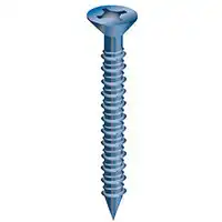 Cobra Anchors 626T Concrete Screws Flat Head 3/16 Inch By 4 Inch With Drill Bit 100 Pack