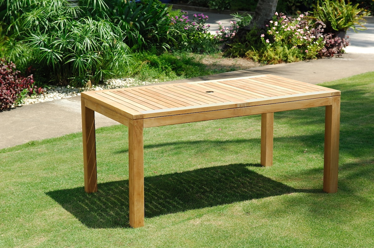 Amazonia Skygarden 7-Piece Teak Wood 100% FSC Patio Dining Set