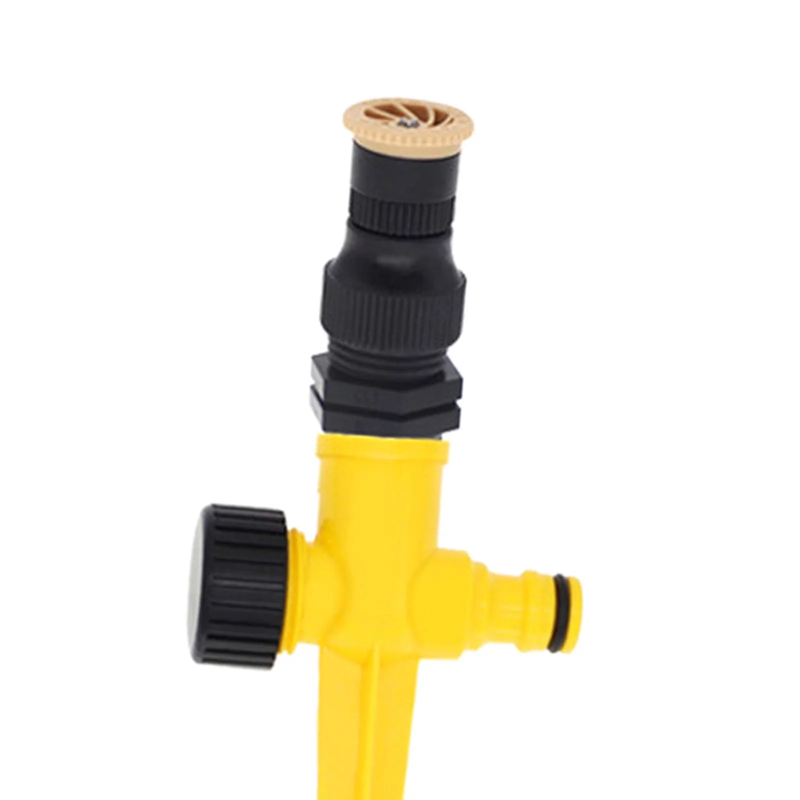 SunniMix 2 X Lawn Sprinkler, Adjustable, 360 Degree, Automatic Rotating Garden Sprinkler , Yellow, 3 Pcs