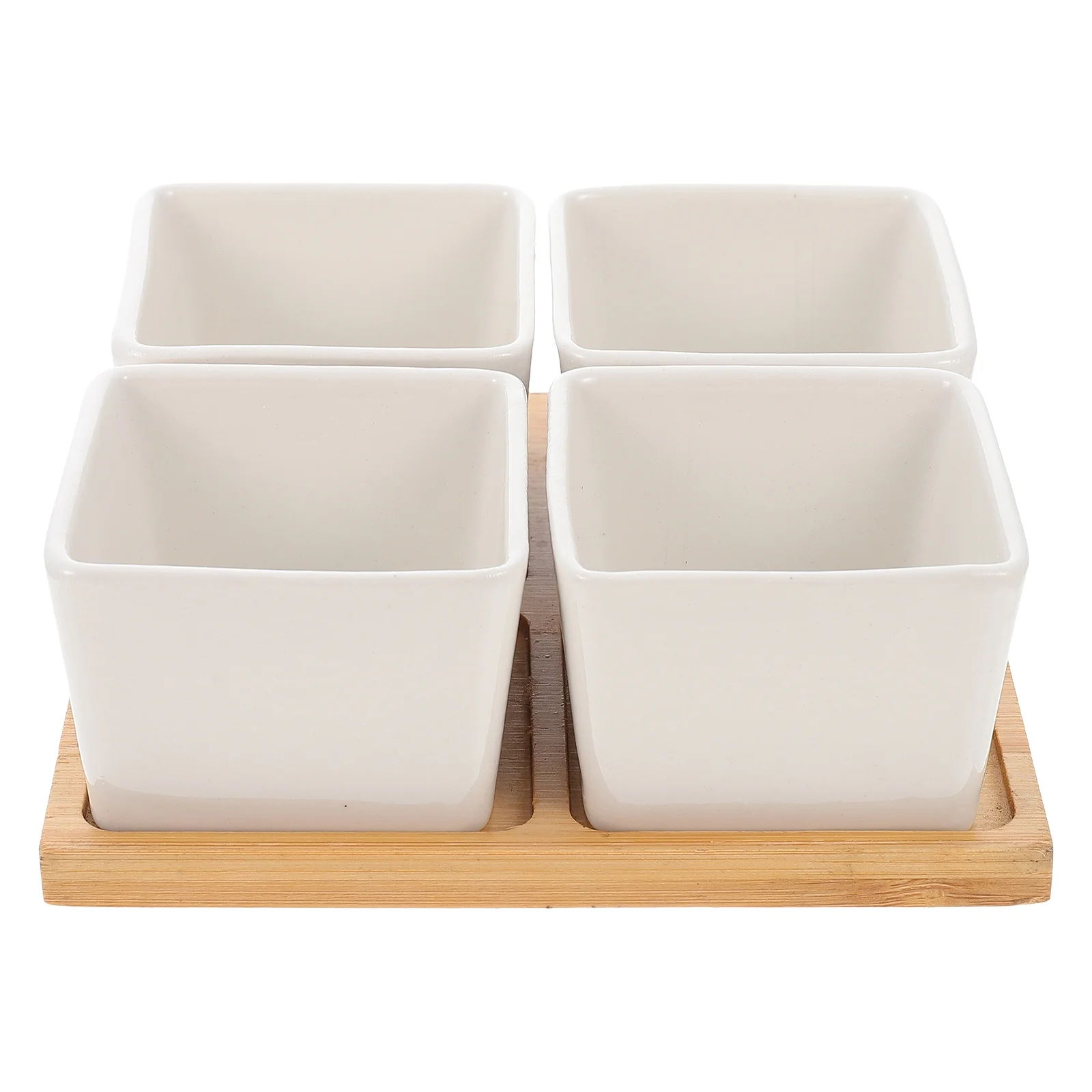 Square Ceramic Flowerpot Creative Succulent Decor Pots for Plants Outdoor Planter Unique Flowerpots