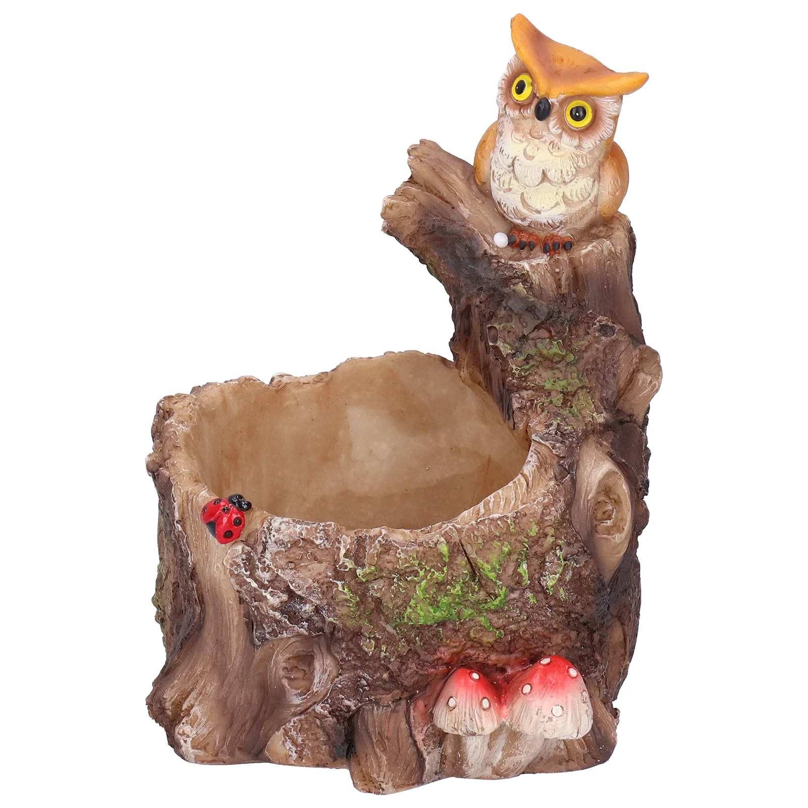 Verdant Touch Succulent Pot Plant Pot Innovative Waterproof Succulent Flower Bonsai Resin Planter Home DecorationEagle Standing on Tree