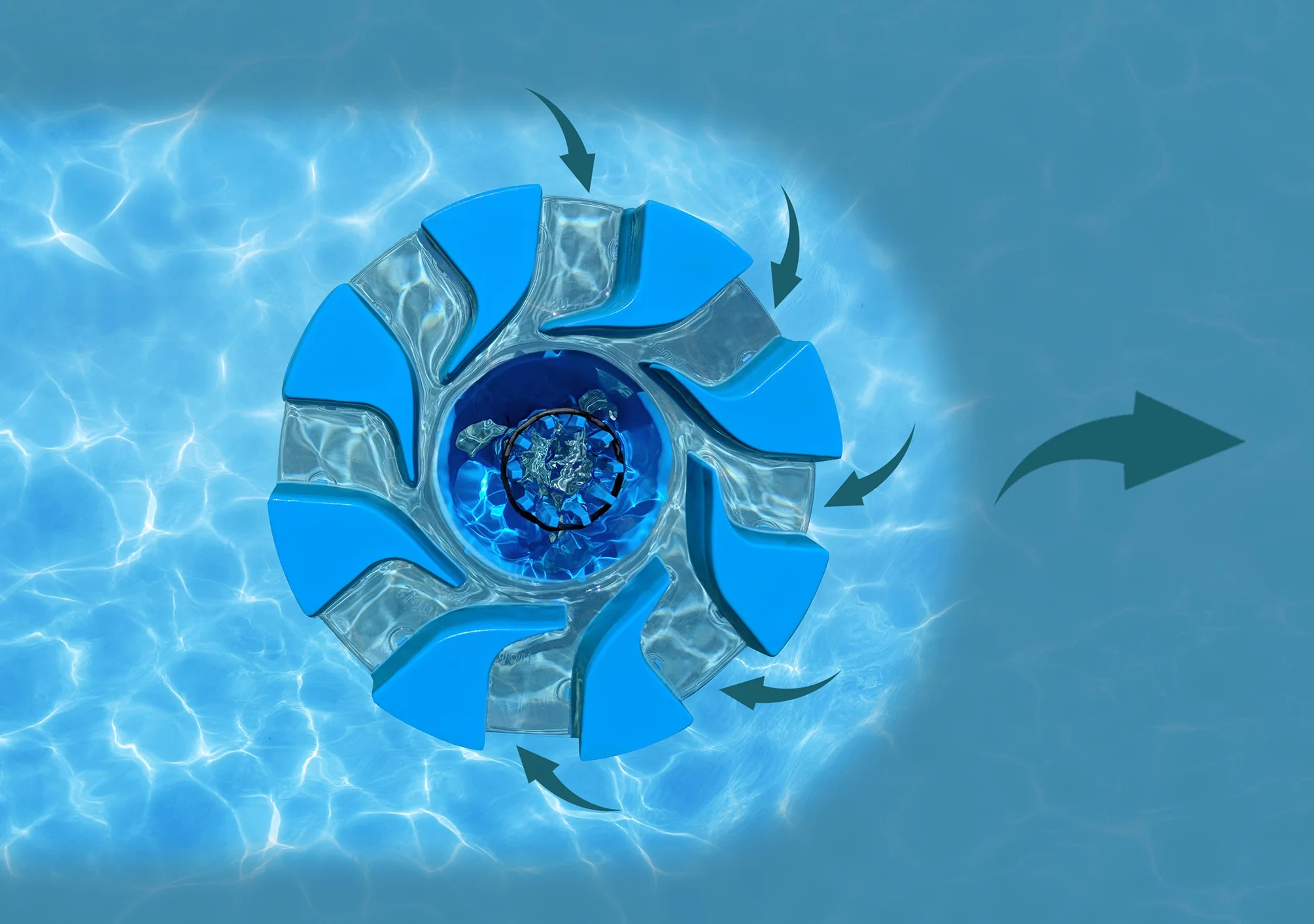 SkimmerMotion Floating Suction Automatic Pool surface Cleaner