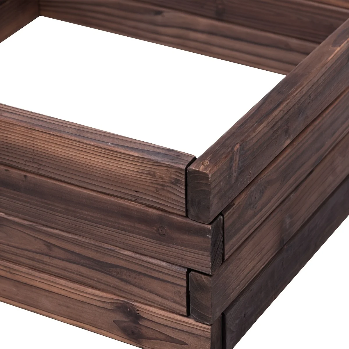 Wooden Square Raised Garden Bed Flower Vegetables Seeds Planter Kit Elevated Box Patio