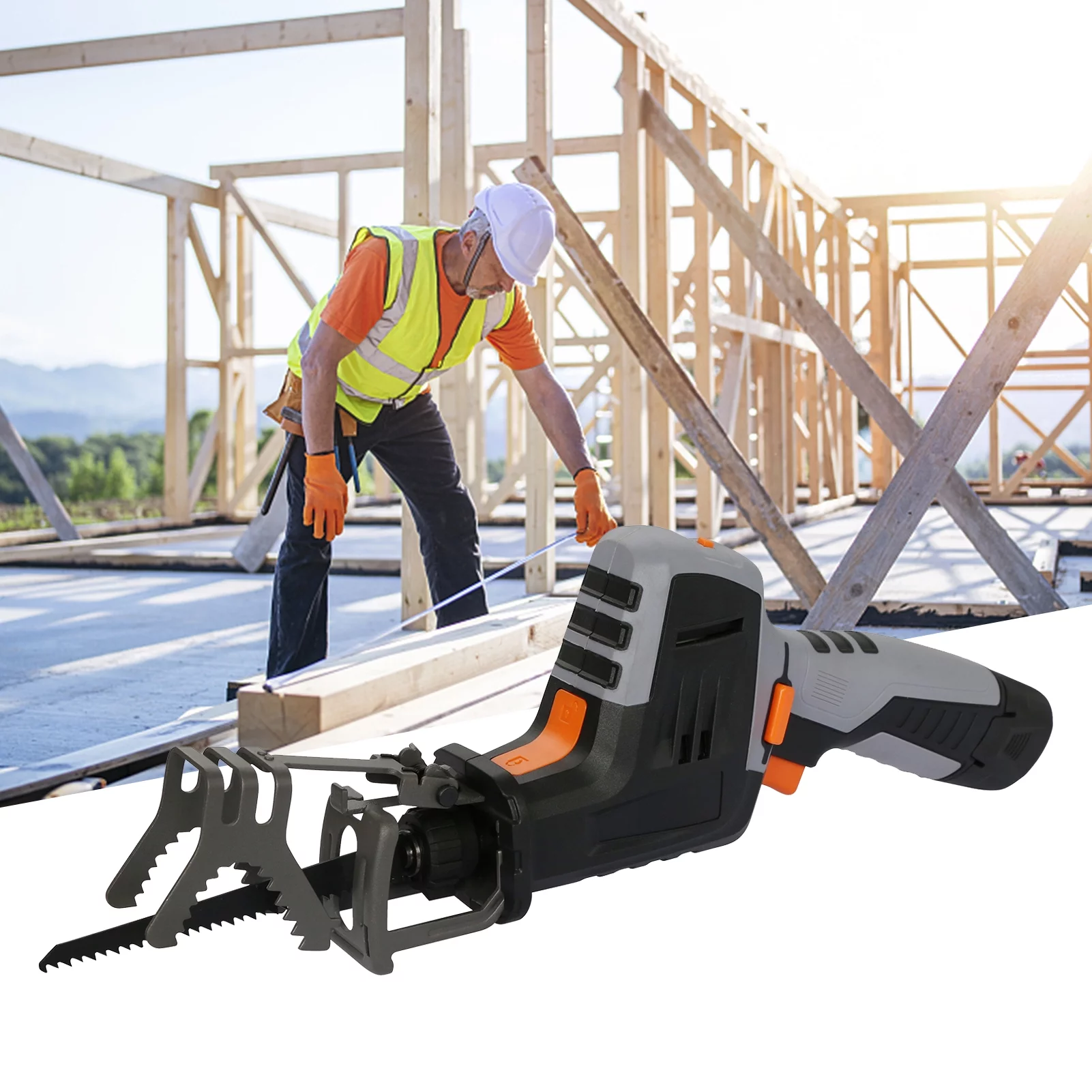 Electric Saw,Wood Saw Branches 2500rpm Handheld Saw Battery Wood Saw With 1.5ah Battery Branches Tool Handheld Saw With 1.5ah Battery Wood 12v Saw 2500rpm Anrio Dsfen Huiop