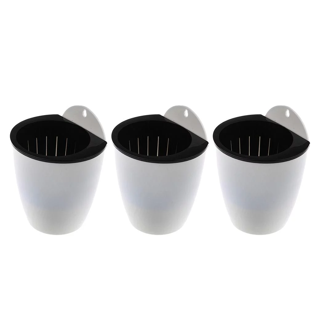 3Pcs Self Watering Planter - Hanging Planter Pot Plants, Aloe, s, African Violets, Succulent, M