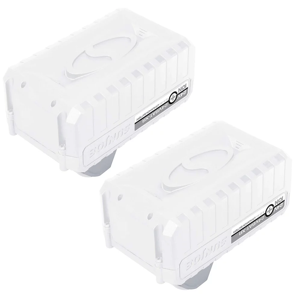 Restored Snow Joe 24VBATXR Sun Joe iON Plus Pro LithiumIon Battery 24V 5.0 Ah 2 Pack (Refurbished)