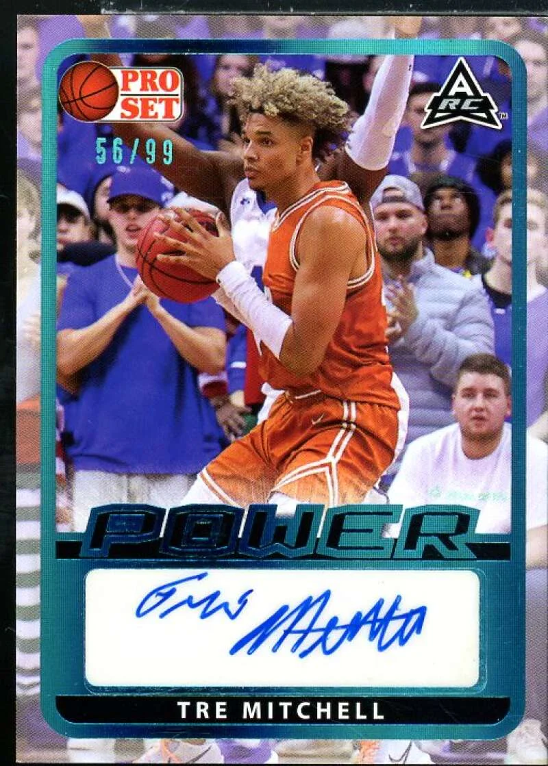 Tre Mitchell Rookie Card 2021-22 Leaf Pro Set Power Platinum #BATM1