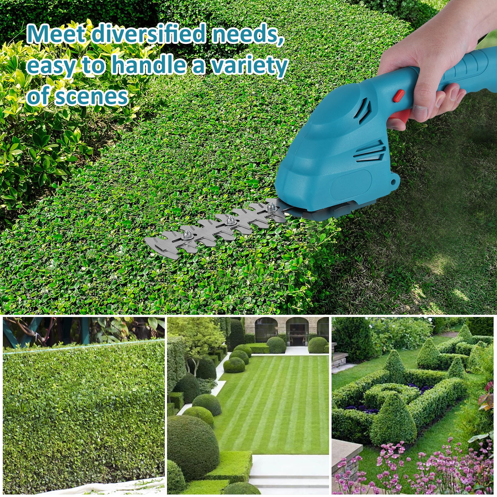 Hedge trimmer,Cable Branch Dual-purpose Bush Built In And Type-c Cable Branch And 5 And E-5 Handheld Bushes With Type C Bush Built 2.0ah Battery And Cable Lawn Rod Lawn Rod And Rod And Built