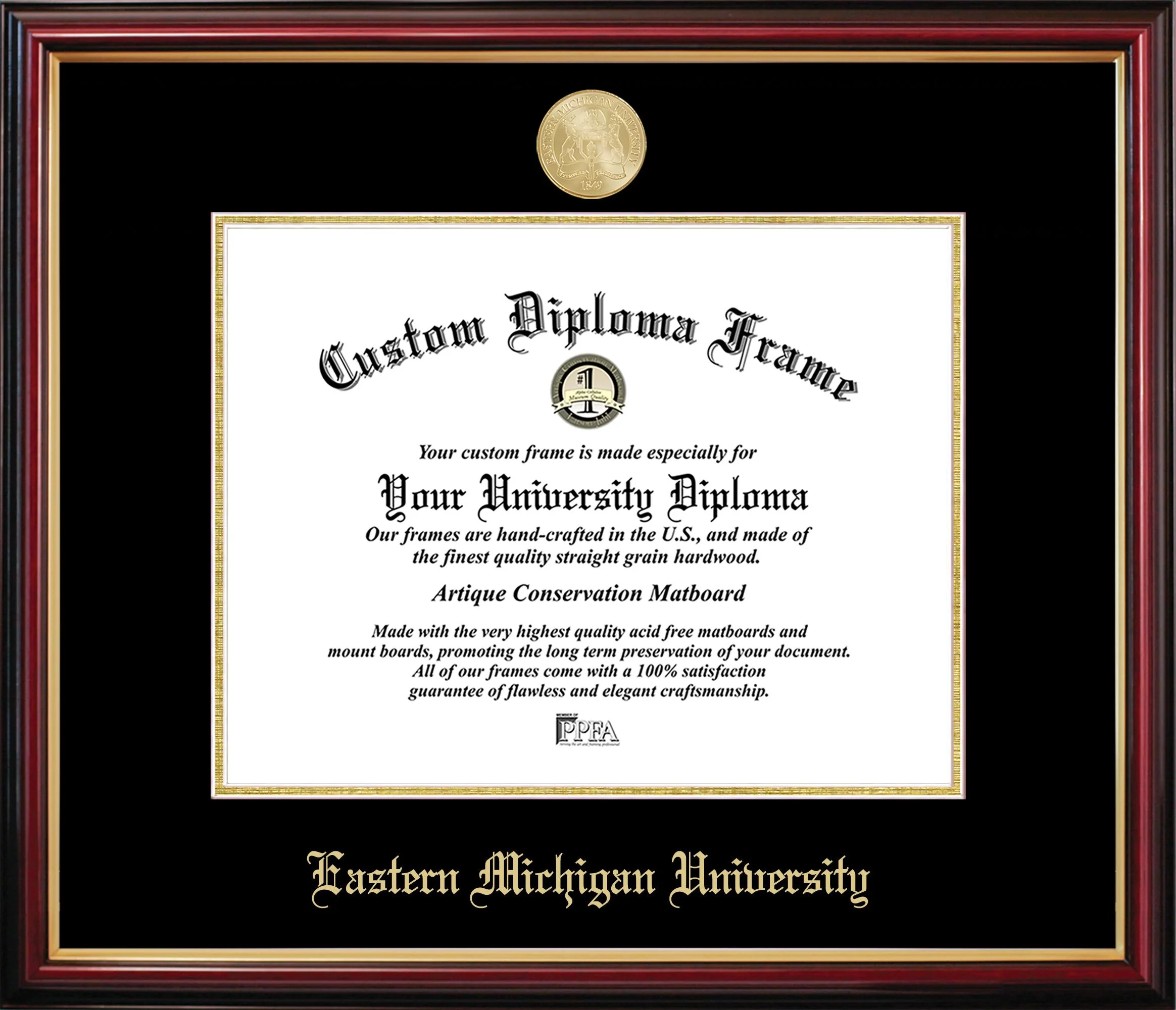 Eastern Michigan Petite Diploma Frame