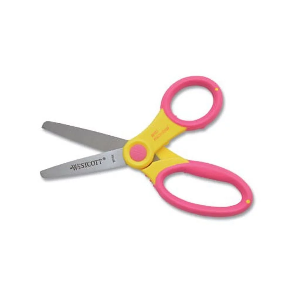 Ultra Soft Handle Scissors with Antimicrobial Protection 5" Long, 2" Cut Length, Randomly Assorted Straight Handles