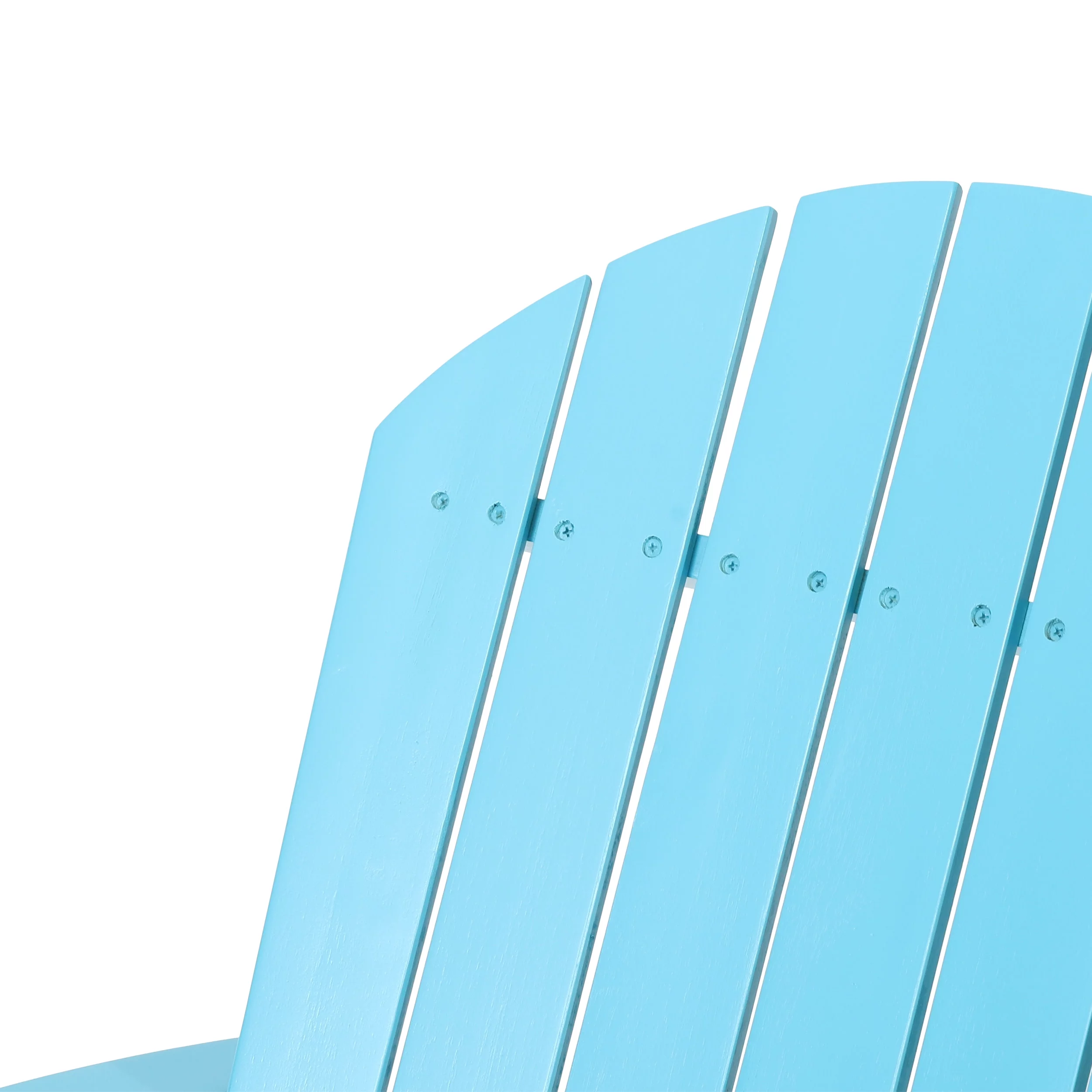 Noble House Carla Folding Acacia Wood Adirondack Chair - Teal (Set of 4)